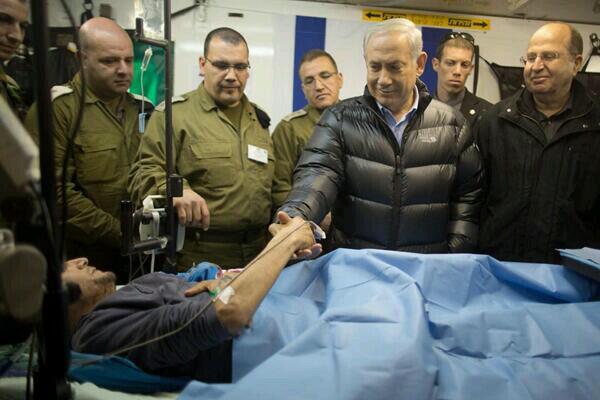 Netanyahu’dan yaralı Suriyeli militanlara ziyaret / Suriyeli bozgunculardan Netanyahu’ya teşekkür